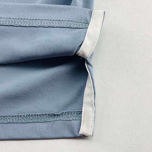 Johnnie-O Polo Shirt Mens Medium Gray Prepformance Short Sleeve Wigwam Golf - Picture 7 of 8